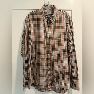 Men’s Burberry Plaid Shjrt